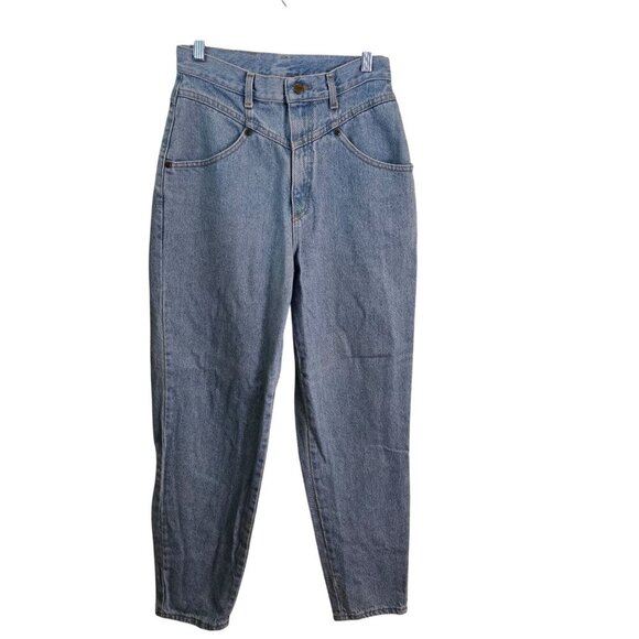 L.L. Bean Vintage 90s Acid Wash 100% Cotton Barrel Jeans Size 10 - Picture 1 of 6